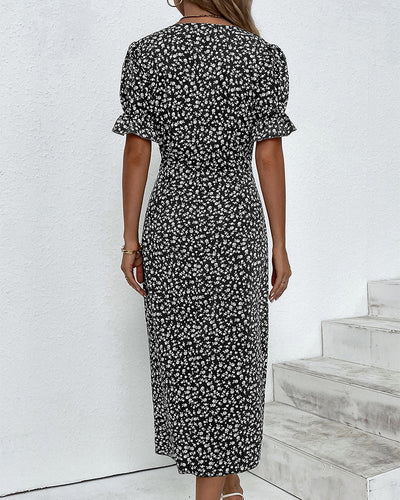 Ellaine - Floral Tummy Covering Summer Dress
