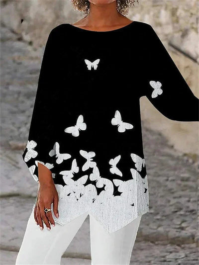 LYSENDRAE – ROUND NECK & LONG SLEEVE PRINTED SHIRT