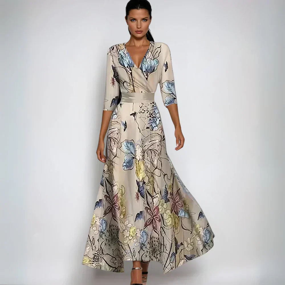 Julia™ | Floral Wrap Maxi Dress