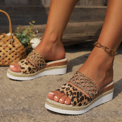 Sonoma - Woven Wedge Sandals Earthy charm