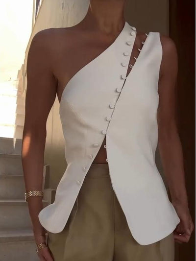 SELENE – STYLISH ONE-SHOULDER TOP WITH MODERN FLAIR