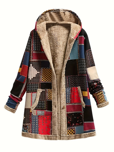 CYRAVYNNE – PLUSH PRINTED HOODED JACKET