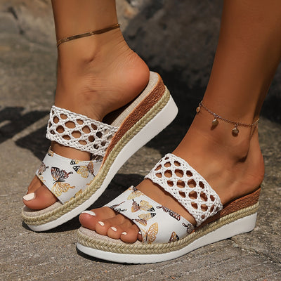 Sonoma - Woven Wedge Sandals Earthy charm