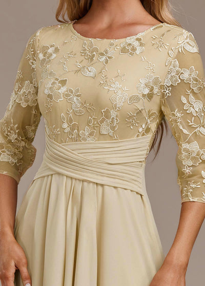 CYRADEL – SLEEVE ROUND NECK DRESS