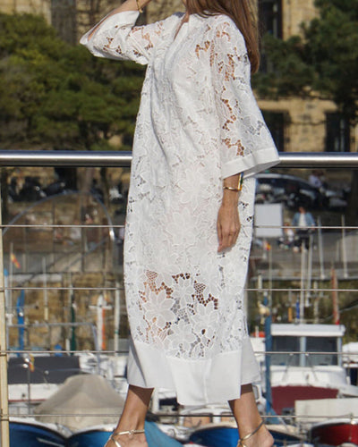 Grace - Modern Flowing Refined Lace Dress