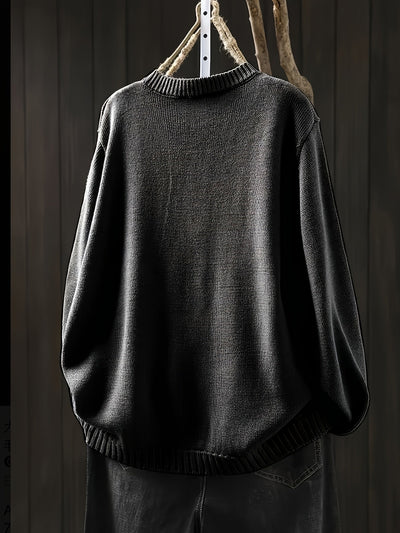 Sofia | Multi-Button Ribbed Knit Crew Cardigan