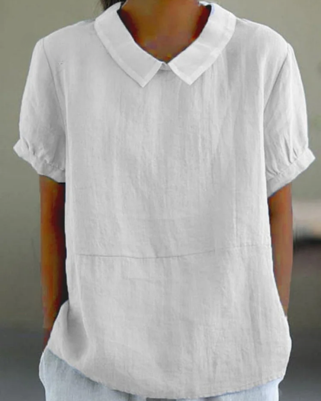 Beatrix  Retro Floral Cotton-Linen Shirt