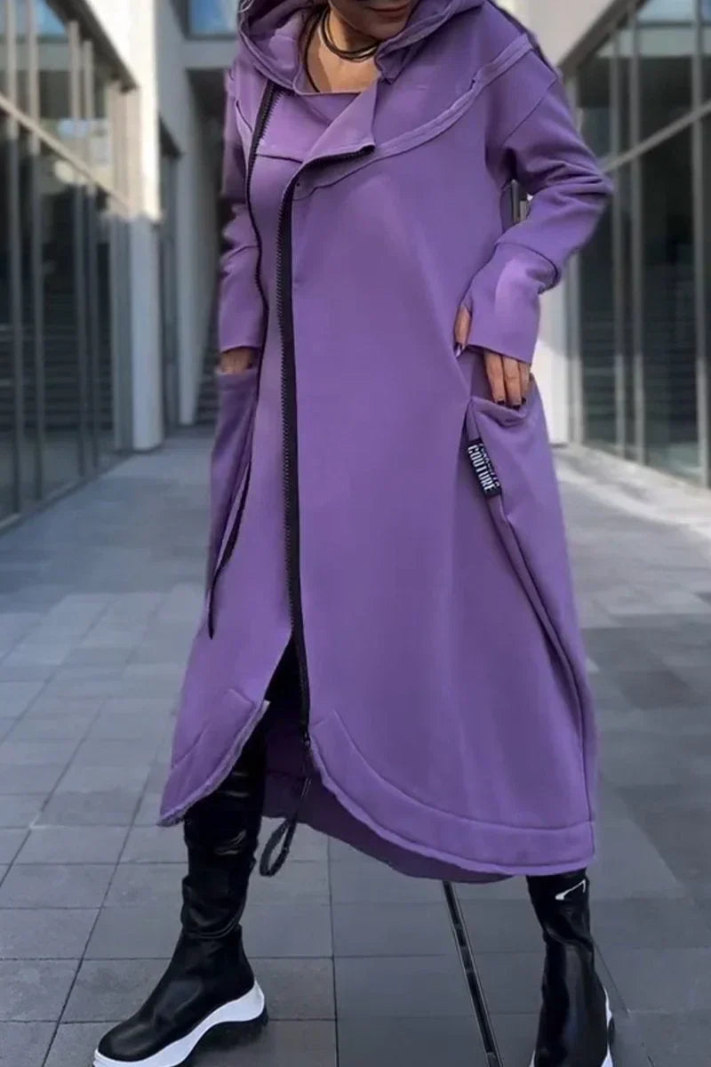 SERENYTHEA – LONG ZIP-UP HOODIE