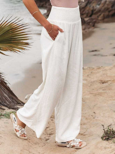 THALIORA – REMI WIDE-LEG LINEN TROUSERS