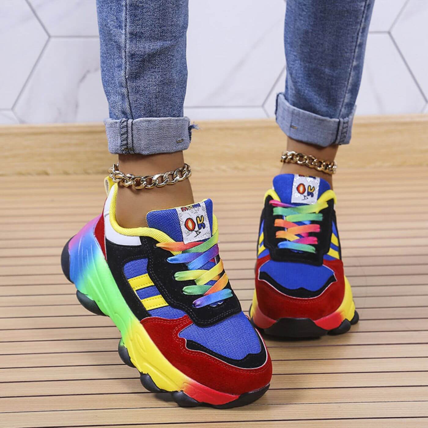 Tessa - Colorful Orthopedic Sneakers for Comfort and Style