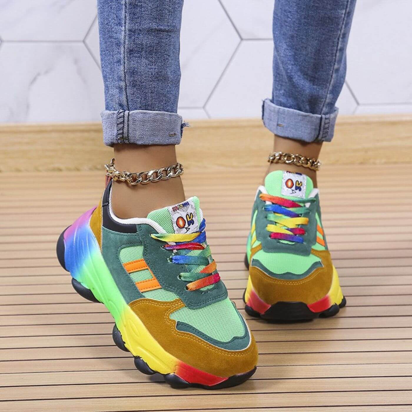 Tessa - Colorful Orthopedic Sneakers for Comfort and Style