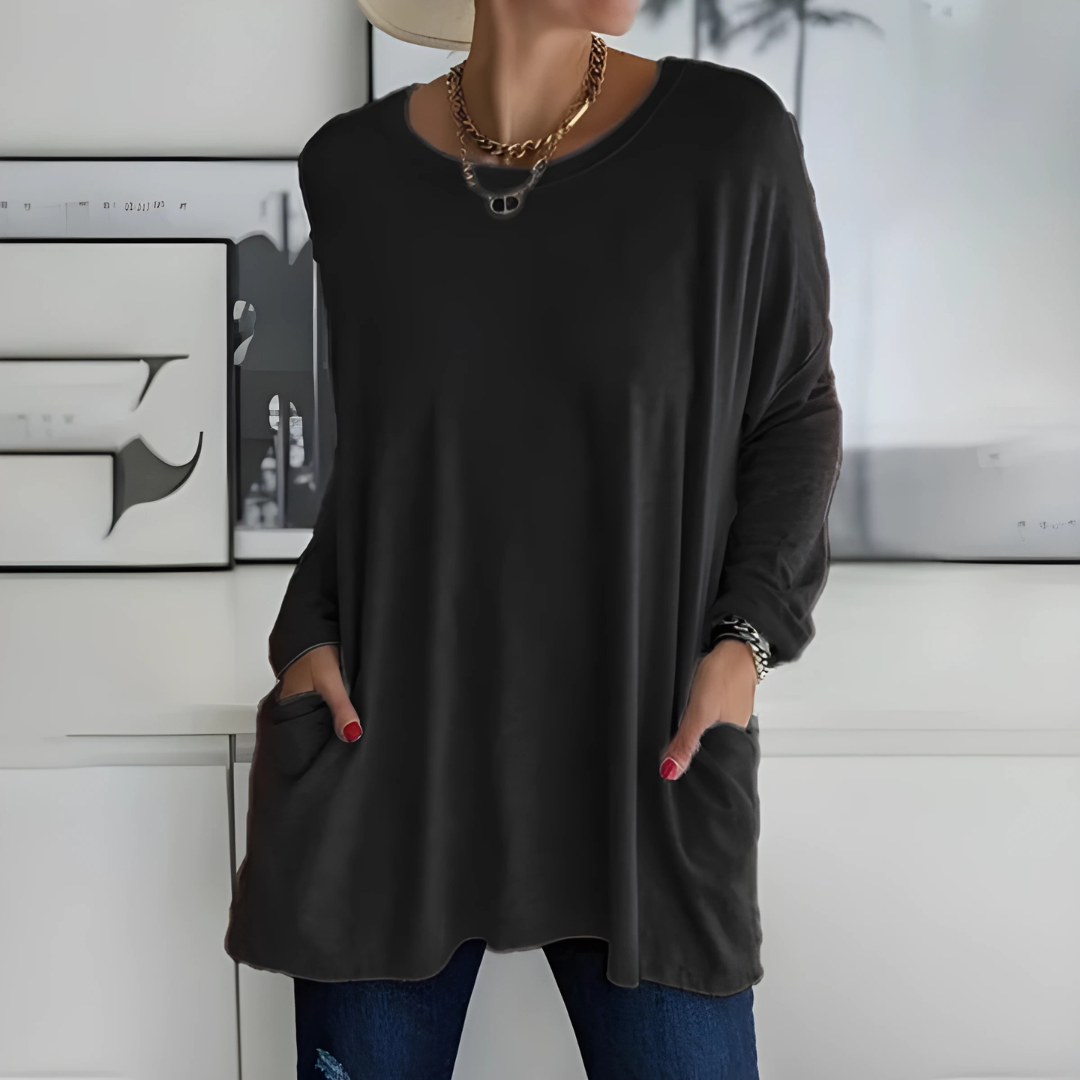 Sabrina - Relaxed Pocket Knit Sweater