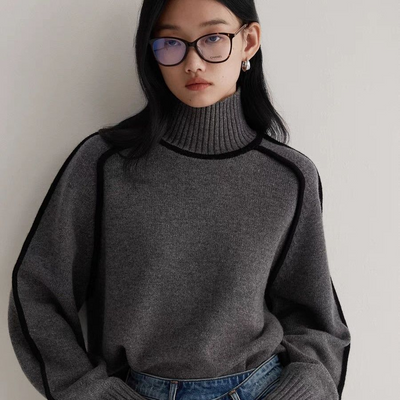KAELIRYN – SOFT CASHMERE-LIKE TURTLENECK SWEATER