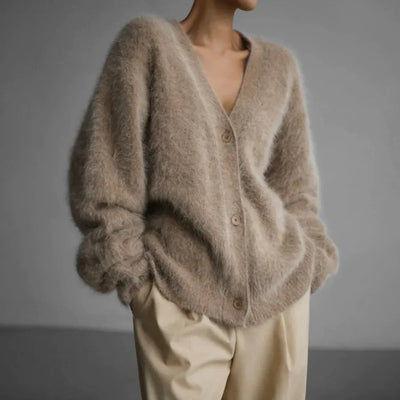 Marisol | Oversized Fluffy Knit Cardigan