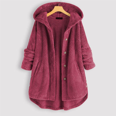 Serenovelle  – WINTER HOODED DOUBLE-FACED FLEECE COAT