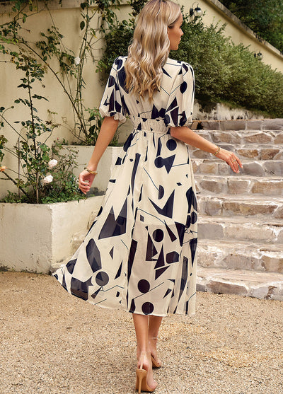 Flore - Elegant Dress with Floral Pattern