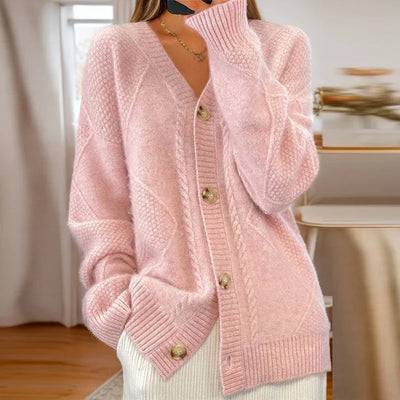 ELIONYSSE – CABLE-KNIT CARDIGAN