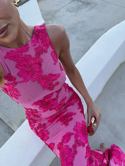 Amira - Elegant Floral Gown