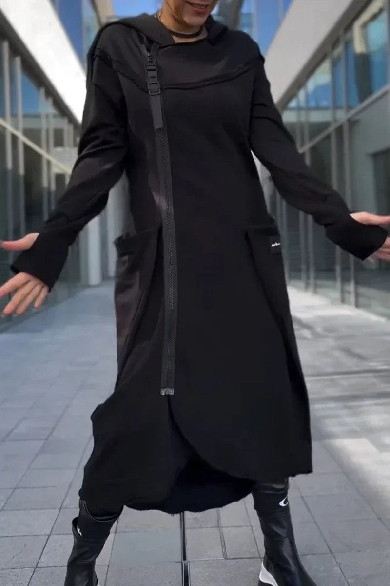 SERENYTHEA – LONG ZIP-UP HOODIE