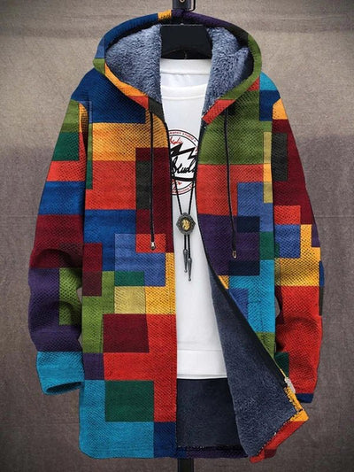 Victoria - Colourblock Knit Sweater Jacket