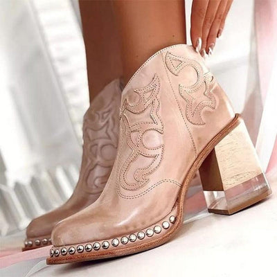 PAISLEE – WESTERN-STYLE JERSEY ANKLE BOOT