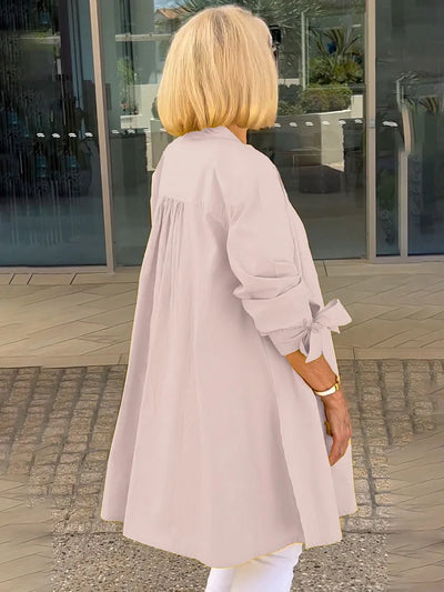 XARIA – FLATTERING COTTON STAND COLLAR JACKET