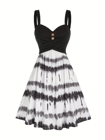 Gisele - Comfortable Tie-Dye Sleeveless Summer Dress