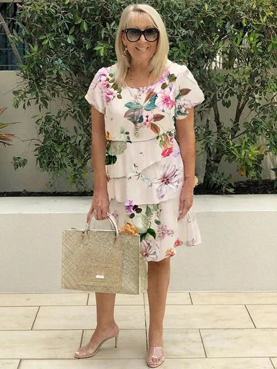 NOEMI – BOHO FLORAL CASCADE MAXI DRESS