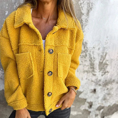 Zoe - Stylish Short Wool Jacket with Lapels